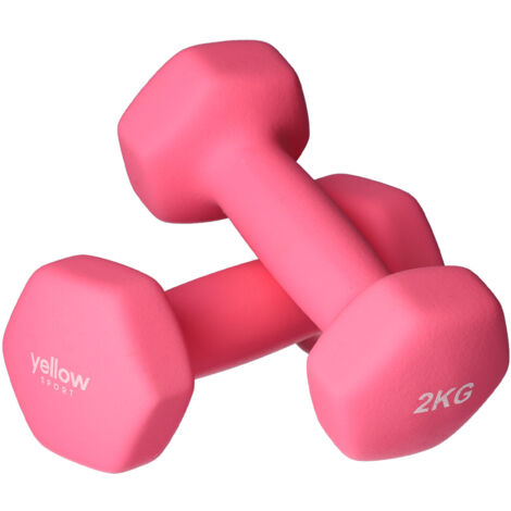 Manubri - gialliSet di esercizi con manubri - rosa, 2 kg (1/5)