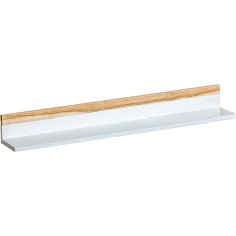 Libreria da parete bianca per soggiorno o camera da letto - 102 cm Nordik (1/5)