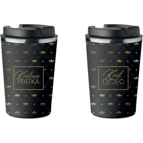 Set di 2 tazze termiche premium REGINA MADRE RE PADRE 350 ml KT070 (1/5)