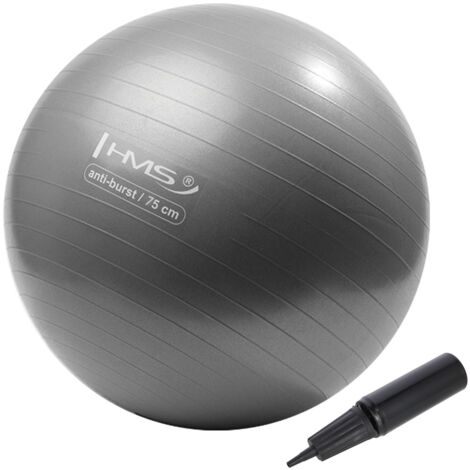 YB02 NUOVA PALLA DA GINNASTICA GRIGIA DA 75 CM HMS