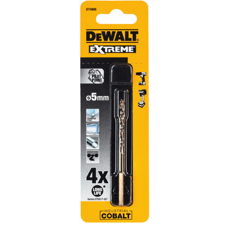 TRAPANO DEWALT AL COBALTO 5,0 mm / 1 pz.