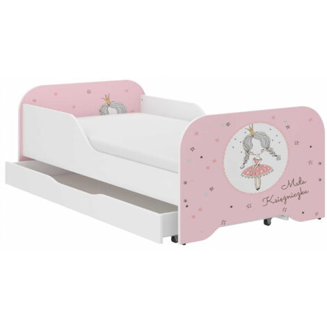Letto Per Bambini Letto Per Bambini 80x160 Cm In Legno Di Pino Bianco Con Tetto Anticaduta E Rete A Doghe Letto In Legno Ml Design