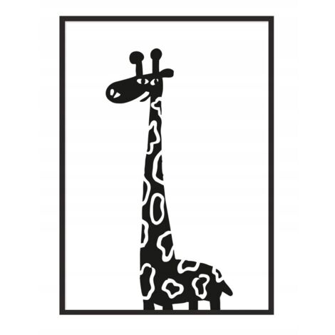 POSTER FOTOGRAFICO IN CORNICE 33x43 cm Giraffa PD039 (1/4)