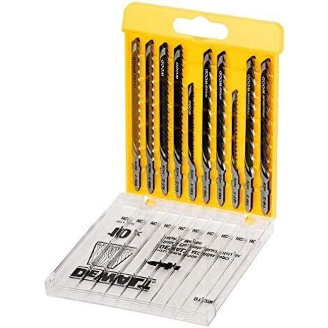 SET DI LAME PER SEGHETTO ALTERNATIVO DEWALT 10 PEZZI PER LEGNO