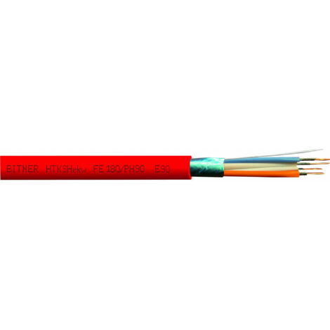 Cavo per telecomunicazioni resistente al fuoco HTKSHEKW PH90 2x2x1 Bitner B10105