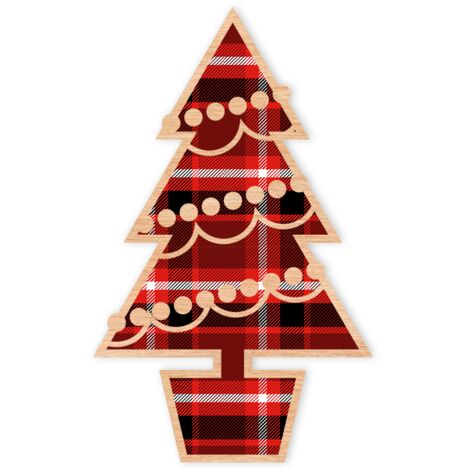 DECORAZIONI IN LEGNO PER ALBERO DI NATALE Z11 3 pz