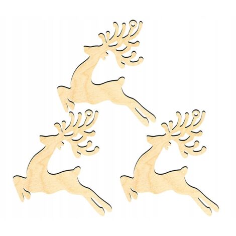DECORAZIONI IN LEGNO PER ALBERO DI NATALE Z2 3 pz. (1/3)