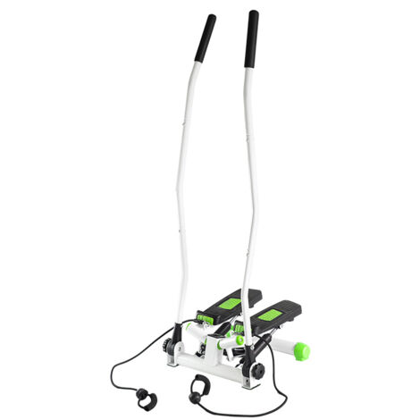 S3085 GRADINO INCLINATO VERDE-BIANCO CON MANIGLIA E CORDE HMS