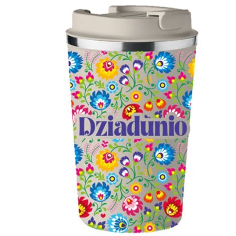 Tazza termica premium beige GRAPPLE regalo per la festa del nonno KT180b (1/5)