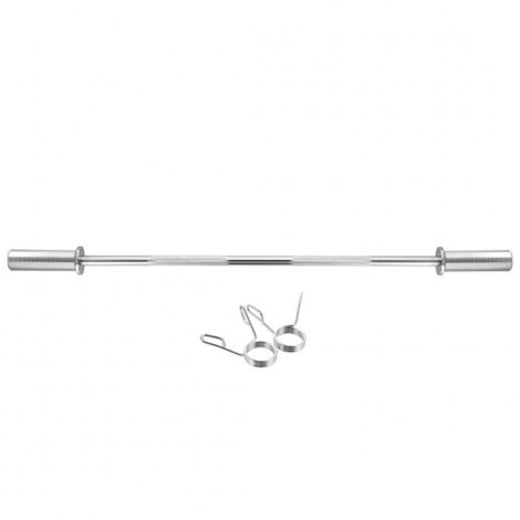 Barra olimpica GOP120, 120 cm, diametro 50 mm + morsetti (1/5)