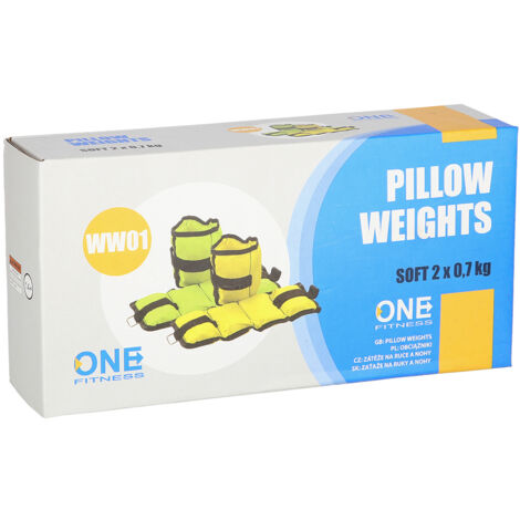 WW01 PESI PER CUSCINI 2 x 0,7 KG ONE FITNESS (verde)