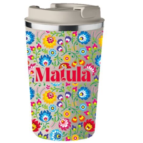Tazza termica premium beige MATULA regalo per la mamma Festa della mamma KT177b (1/5)