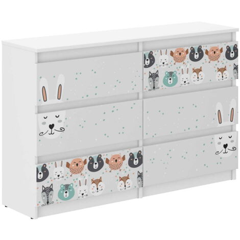 Cassettiera HOMCOM Per Bambini Con Contenitori Portagiochi – 37x37x56,5 Cm, Bianco Crema, 3 Cassetti