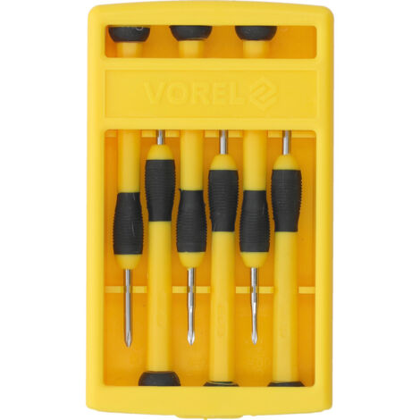 CACCIAVITI DI PRECISIONE VOREL 6 pz CrV 64553 (1/4)
