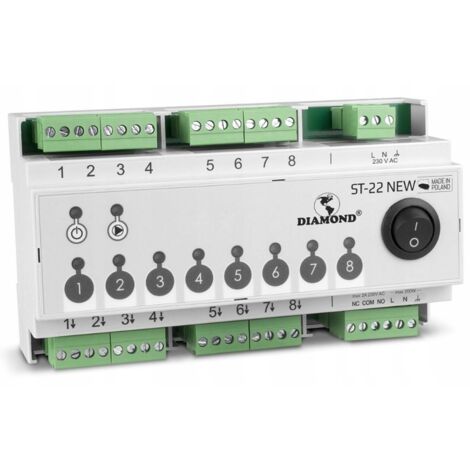 SCHEDA DI CONTROLLO CABLATA A 8 ZONE ST-22.NUOVO