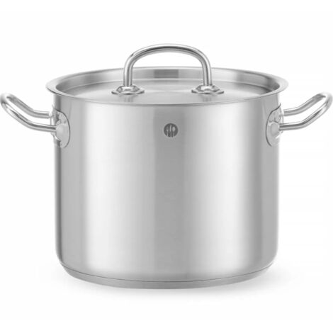 Pentola alta con coperchio Kitchen Line 5 l diametro 200 x 160 h - Hendi 837207 (1/5)