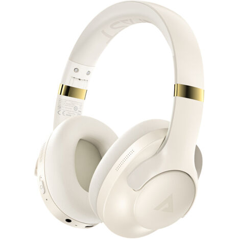 Cuffie over-ear wireless Bluetooth 5.3 IPX4 H4 ANC - Beige (1/4)
