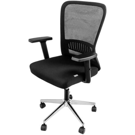 Sedia da ufficio girevole Furvero Norma BM/A1D/L1D nera (1/5)