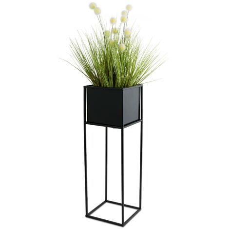 Portafiori moderno nero 70 cm (1/5)