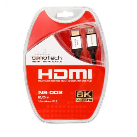 Cavo HDMI 2.1 CONOTECH NS-002 2m 8K BLISTER (1/2)