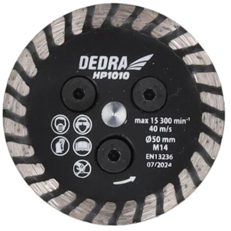 DISCO DIAMANTATO PER SOTTOSQUADRO 50MM M14 - DEDHP1010 (1/2)