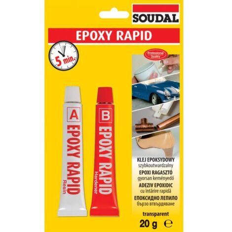 Pistola Per Colla Epossidica 50ml LAUCO - Doppia Cartuccia AB Rapporto 1:1, Manuale 33098