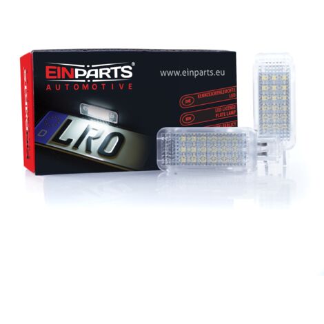 Luce interna a LED, illuminazione vano piedi porta bagagliaio 6000K Bianco freddo per Audi, Seat