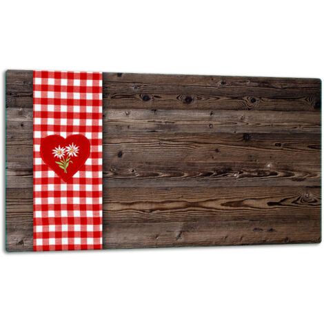 Tagliere della lastra di vetro 52x30 a cuore legno (1/5)