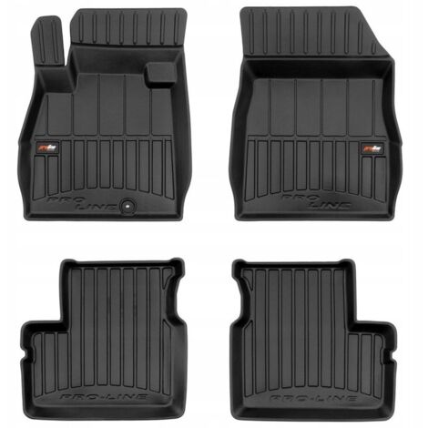 TAPPETINI IN GOMMA E ZERBINI PER PORTE NISSAN MICRA K13 2010-2016 3D TROUGH (1/5)