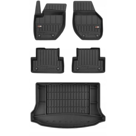 Tappetini Gomma Anteriori Per Volvo V40 II (2012-2019) – 2 Pezzi Su Misura – Anti Scivolo E Bordo Alzato - 3