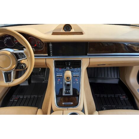 Tappetini Gomma 3D Per Auto Set 4 Pezzi - Adatti Per Ford Edge II 2016-2021, Inodori, Antiscivolo, Con Raschietto Incluso
