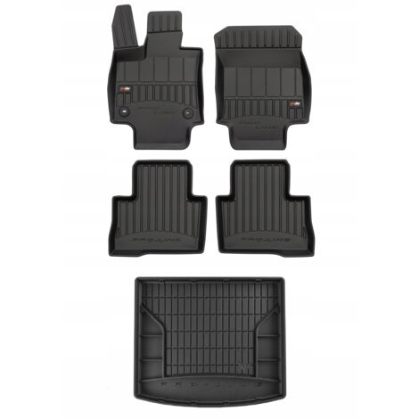 Tappetini Gomma Auto Gledring Su Misura Per Toyota RAV4 Hybrid 2019- E Suzuki Across Hybrid 2020- – Set 4 Pezzi Con Clip, Bordo 13 Mm, Facili Da Pulire