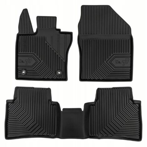 Motohobby Tappetini In Gomma Anteriori Per Toyota Prius IV (dal 2014) - 2 Pezzi, Su Misura Con Fermo Antiscivolo
