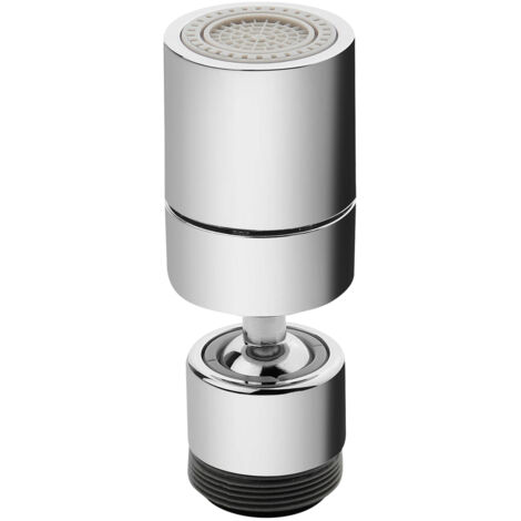 Aeratore per rubinetto a doppia funzione M24 GZ / F22 GW con regolazione dell'angolo di 360 gradi