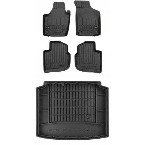 Set Di 4 Tappetini Invernali In Gomma Per Skoda Citigo 2011 – Antiscivolo, Con Clip Di Fissaggio, Altezza Bordo Ottimale, Made In Europe