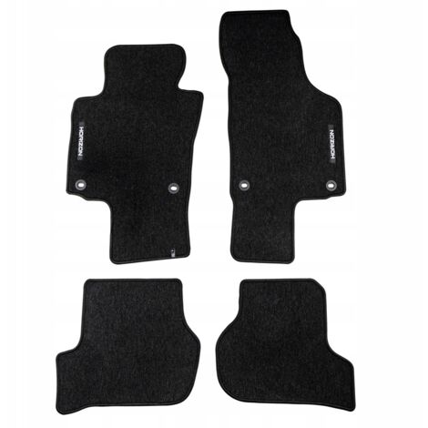 Tappeti Moquette Auto compatibili con JAGUAR-XF I (X250) dal 2005 al 2015 velluto Colore Nero Ricamati