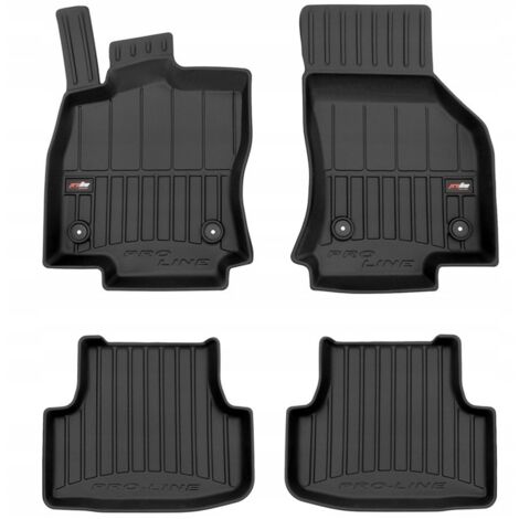 TEXER Tappetini In Gomma 4 Pezzi Per Audi A3 8V 2012, Neri, Antiscivolo, Con Fissaggio Originale - 2