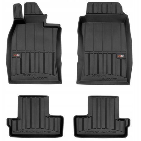 Tappetini Gomma Auto Per Mazda 626 IV GE (1991-1998) - Set Anteriore, Impermeabili, Antiscivolo, Bordo Alto 1.5 Cm - 2