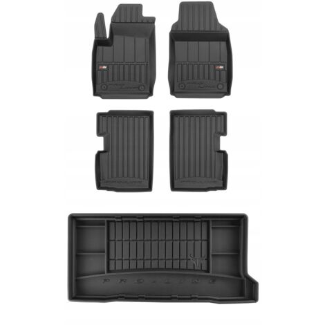 Mossa Set Tappetini TPE Premium Per Mercedes-Benz GLA X156 (2014-2019) - 4 Pezzi Auto + Bagagliaio, Antiscivolo, Ali Rimovibili - 4