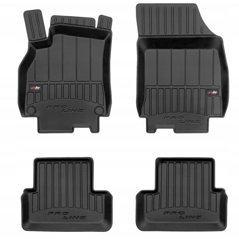 TAPPETINI, ZERBINI PER PORTE, ZERBINI IN GOMMA PER PORTE, RENAULT Fluence 2009-2016, SCANALATURA 3D (1/5)