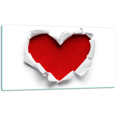 Tagliere della lastra di vetro 52x30 cuore (1/5)