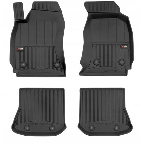 Texer Set Di 4 Tappetini In Gomma Per Audi A4 B9 (2015+) - Prodotto In UE, Antiscivolo, Inodore, Con Fissaggi Originali - 2