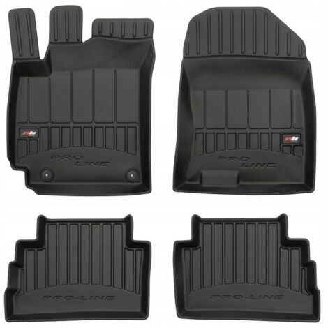 TAPPETINI IN GOMMA E ZERBINI PER PORTE HYUNDAI KONA 2017-2023 3D SCANALATURA (1/5)