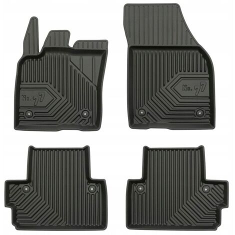 Tappetini Gomma Su Misura Per Volvo C30 (2006-2012) – Set 4 Pezzi Premium – Antiscivolo, Termoresistenti, Nero