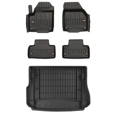 Tappetini in gomma 3D su misura per DODGE Ram 1500 Quad Cab 2019 pick-up USA 4 pez. (Escluso Ram 1500 Classic 2019