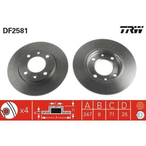 Kit disco freno 320mm con adattatore, R80G / S
