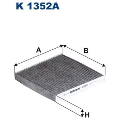 Vhbw filtro abitacolo sostituisce Filtron K 1210 A per auto, ai carboni