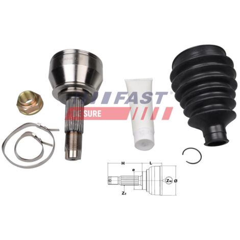 GI-211 Giunto omocinetico TOYOTA LAND CRUISER (PZJ7_ KZJ Japanparts