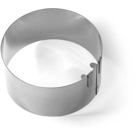 Confezione da 12 anelli in acciaio inox, anello di schiuma per torta