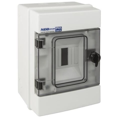 Quadro di distribuzione da superficie RH-4 (N+PE) 1x4 IP65 1000V DC (1/4)